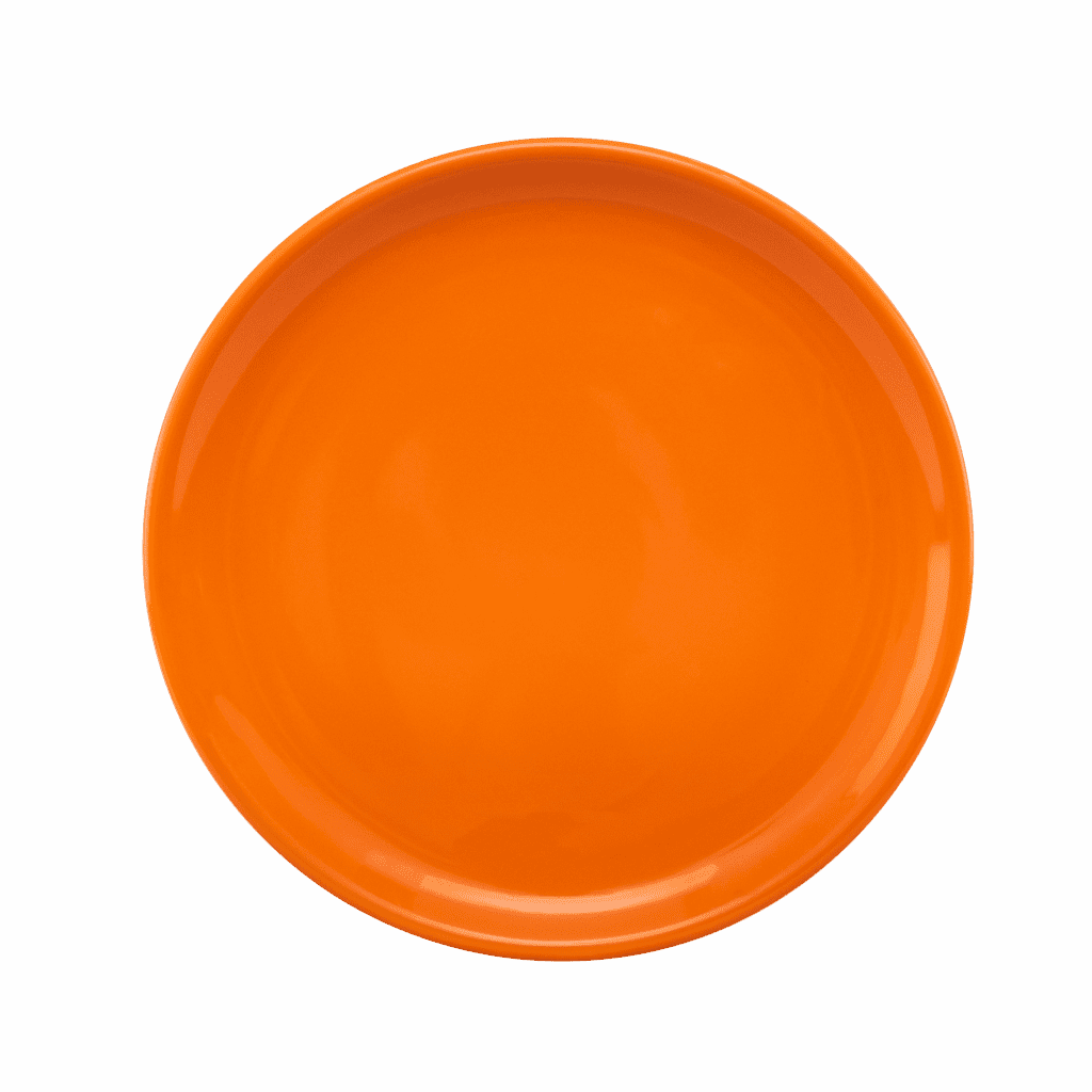 Platte, rund, 31 cm, Glossy Orange