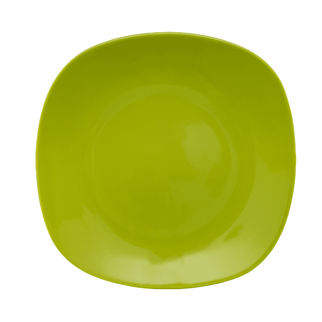 Platte, quadratisch, 30 ml, Glänzendes Neongrün