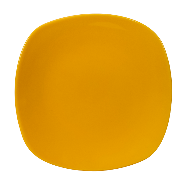 Dessertteller, Cesiro, quadratisch, 20 cm, glänzendes Gelb