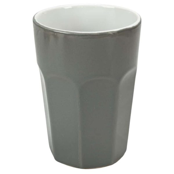 Keramikglas, 60 ml, Cesiro, Glänzendes Braun mit geprägten Schlieren