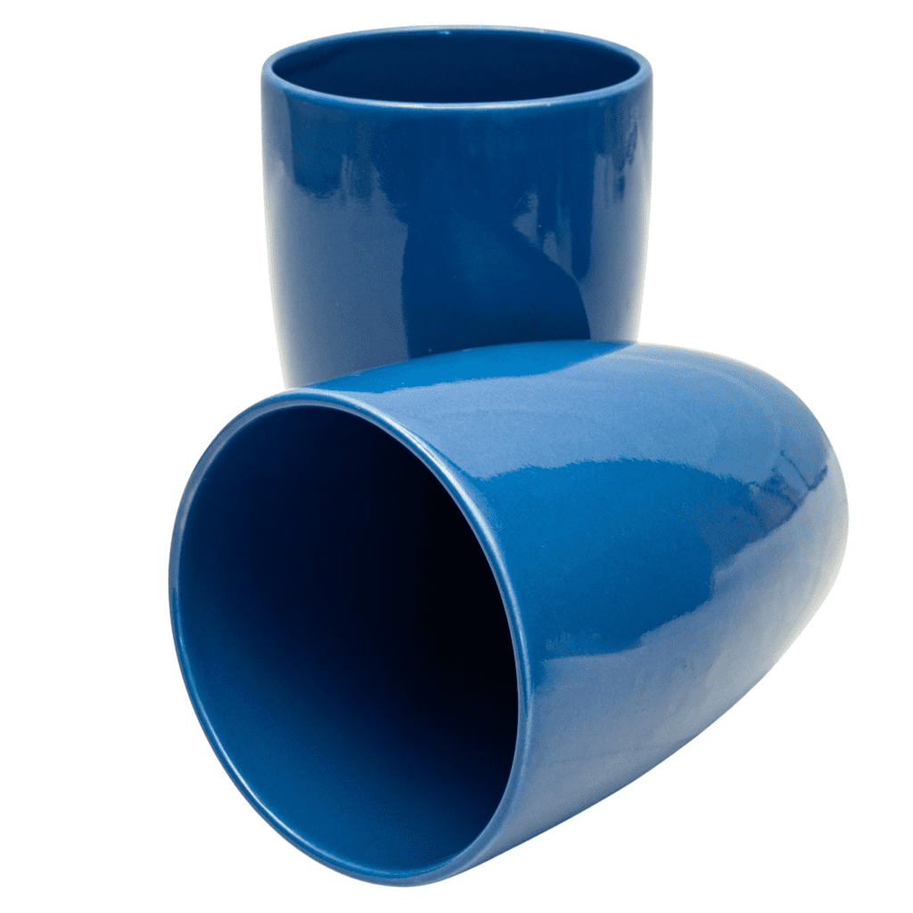 Vase, 15,5 cm, glänzendes Blau