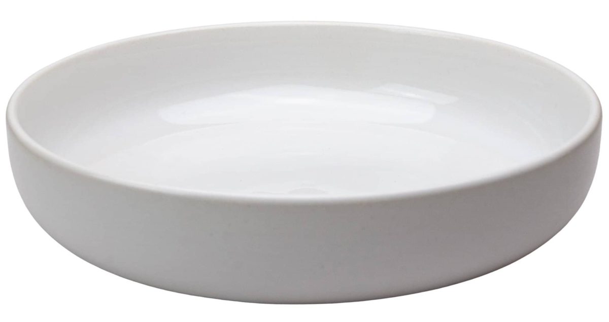 Set aus 6 tiefen Tellern, Cesiro, 19,5 cm, Glänzend weiß