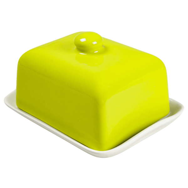 Butterdose, Cesiro, 17,5 cm x 12,5 cm, Leuchtendes Grün/Arktisweiß