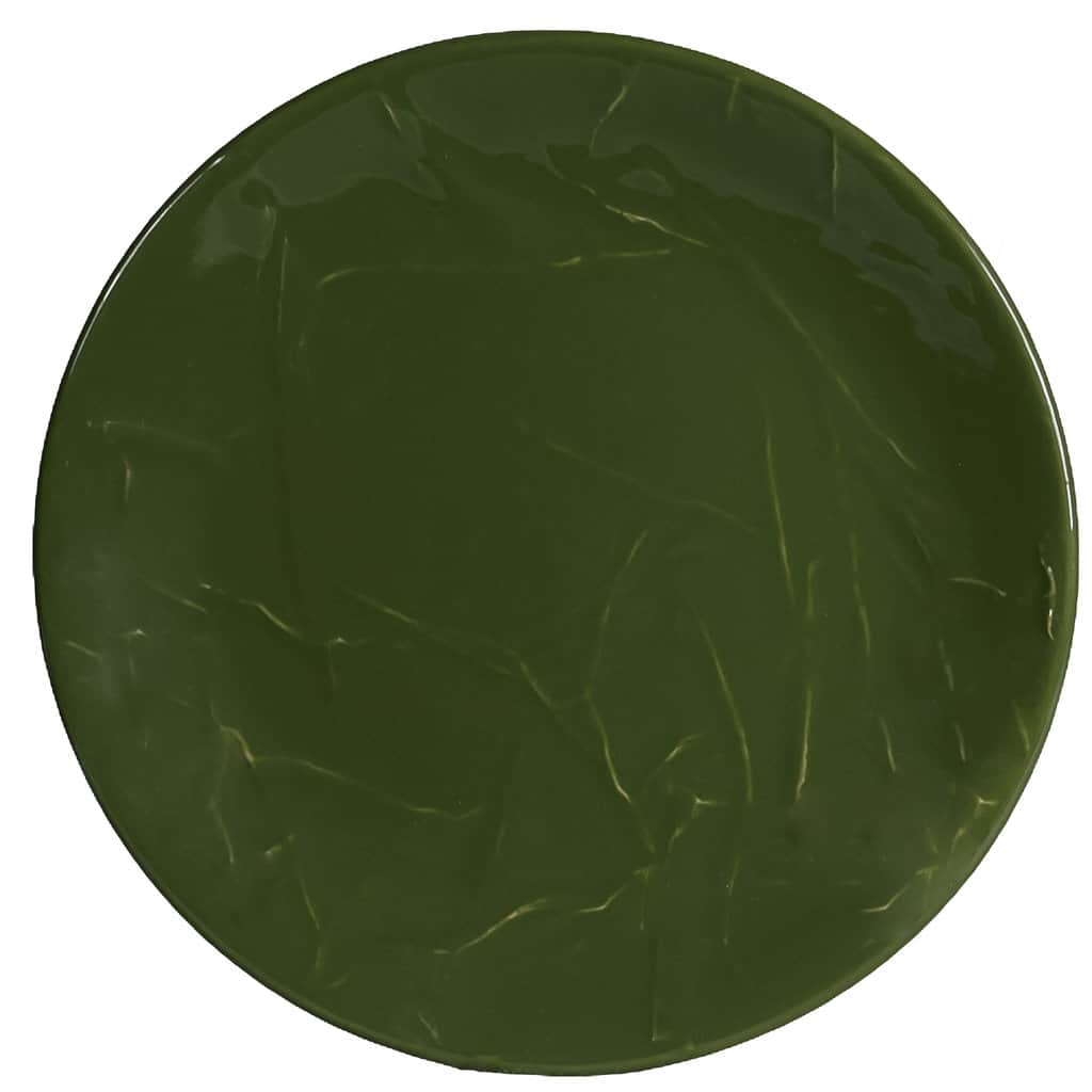 Tafelservice für 6 Personen, 18-teilig, Cesiro, glänzendes Olivgrün, geprägter Stein